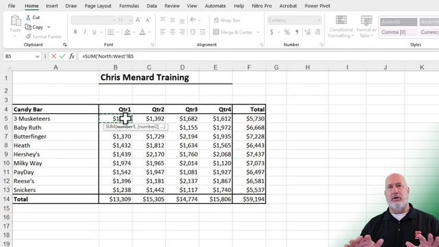 Excel - 3D Reference with Multiple Worksheets смотреть онлайн