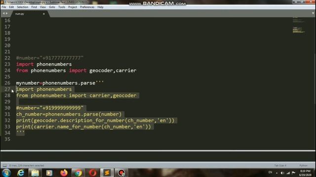 How to Get Phone numbers info using python | Short python Projects | priyansh jain | Phonenumbers смотреть онлайн