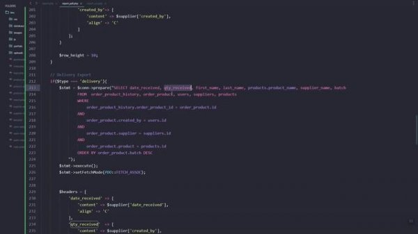PHP Project: Export MySQL Database To PDF using PHP - Purchase Order, Supplier, Delivery Reports