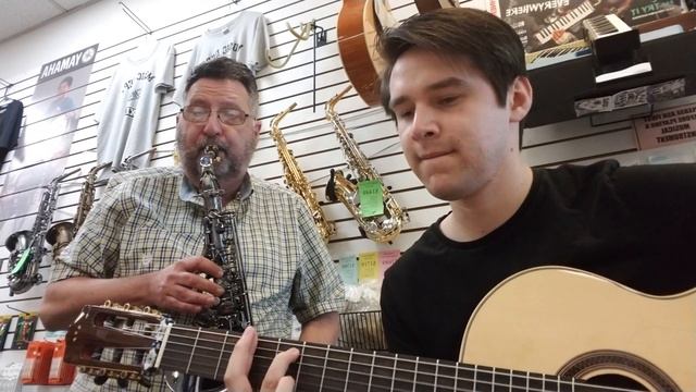 Yesterday, When I Was Young - Alto Sax & Guitar Duet смотреть онлайн