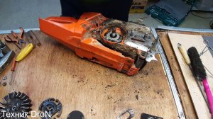 Замена картера Husgvarna 365.Разбор до мелочей.