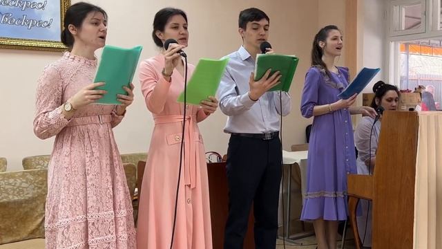 Весна, ликующей природы пробужденье... 09.04.2023 Праздник Пасхи, церковь на Виноградной смотреть онлайн