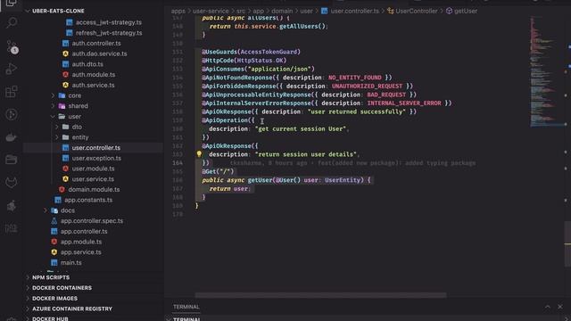 Uber Eats Clone Building Roles and Role based Access Control #nestjs #microservices #45 смотреть онлайн