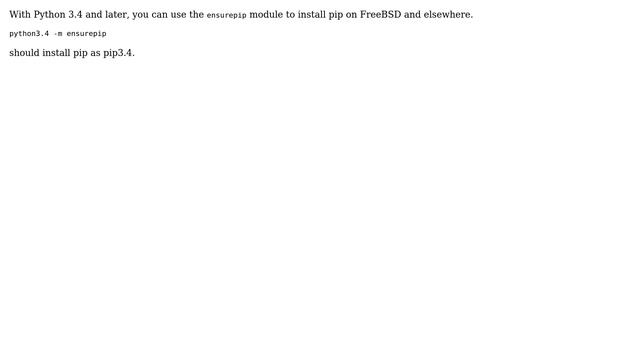 How to install python3.4-pip in FreeBSD 10.1? (4 Solutions!!) смотреть онлайн