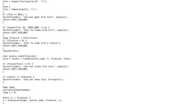 Code Review: A brainfuck interpreter in C (4 Solutions!!) смотреть онлайн