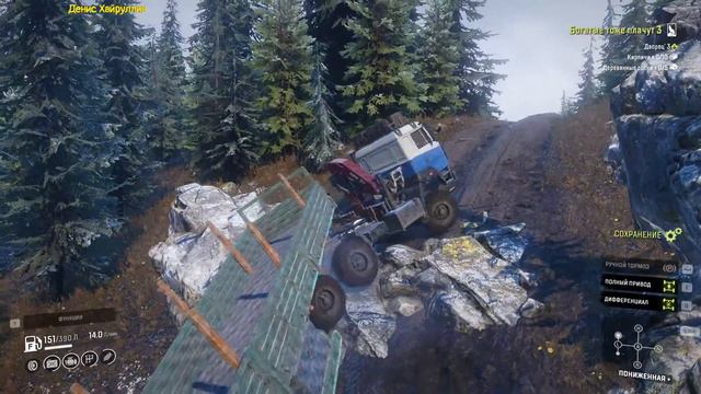 SnowRunner new map - Roads Of The Mountain King passage with mods #11 смотреть онлайн