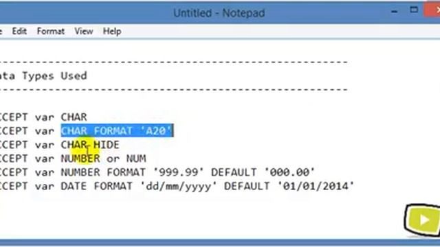 66. Input Variables in Oracle SQL Plus смотреть онлайн