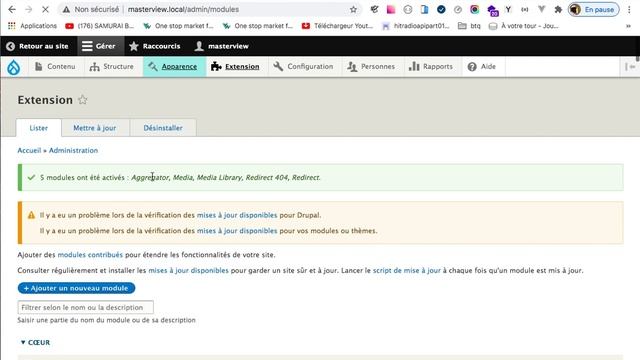 installation Module drupal 9 et Autres :vue смотреть онлайн
