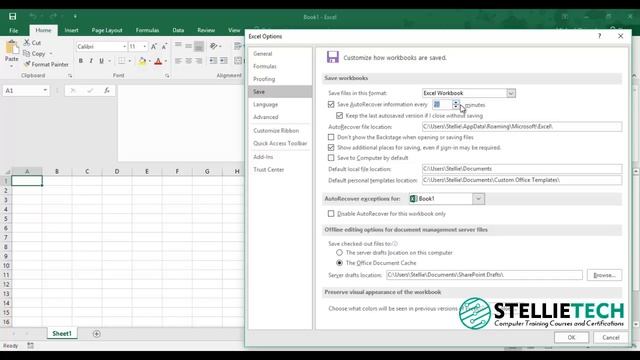 Excel 2016 Tip#7 Turning on Auto recovery смотреть онлайн