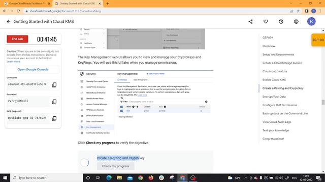 Getting Started with Cloud KMS-[GSP079] смотреть онлайн