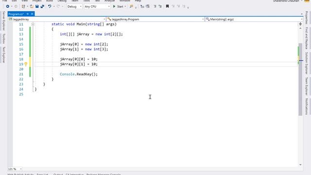 Jagged Array in C# - Part 35 | C# Tutorial смотреть онлайн