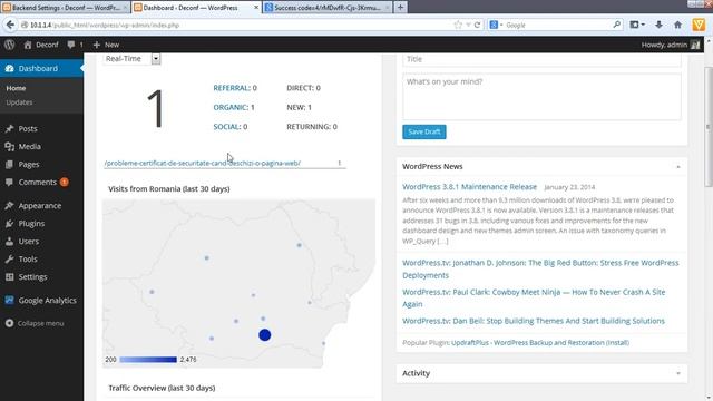 Google Analytics Dashboard for WordPress (before v4.4) смотреть онлайн