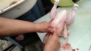 Как быстро выпотрошить Курицу!!!