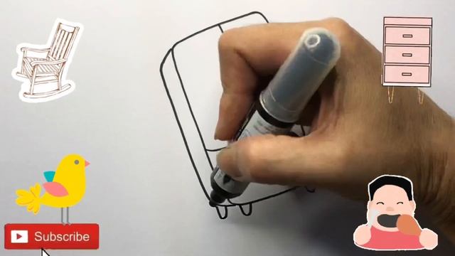 How To Draw a Refrigerator | рисунок холодильник для детей | Bolalar uchun chizmachilik muzlatgichi смотреть онлайн