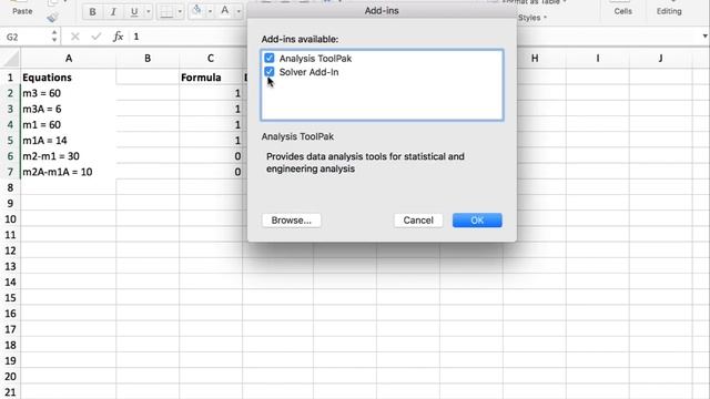 Solving Sets of Linear Equations - Excel Solver смотреть онлайн