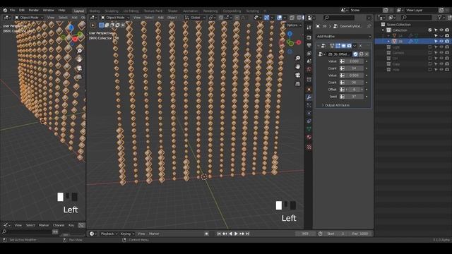 [Demo] Accumulation within Fixed Range and Offset Field List - Blender Geometry Nodes 3.1 смотреть онлайн