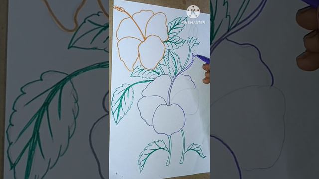 Hibiscus flowers oil pastel painting смотреть онлайн