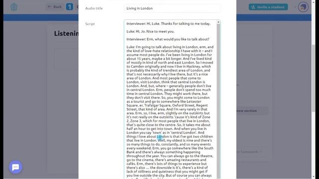 Аудирование на уроке | Аудио и скрипт | Шаблоны ProgressMe