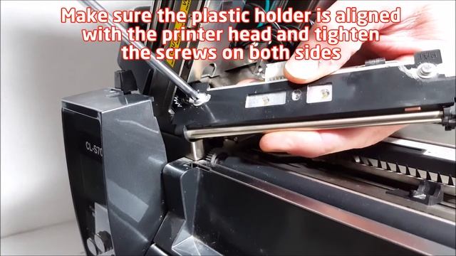 How to change the position of the print head CL-S700 смотреть онлайн