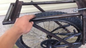 Велосипед с двигателем от бензопилы урал-(постройка рамы)