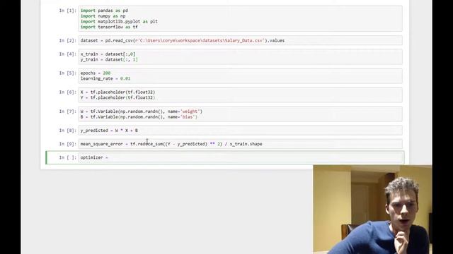 Linear Regression Python TensorFlow смотреть онлайн
