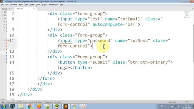 06 - SERIES PHP E PDO, CRIANDO AGENDA, CRIANDO TELA DE LOGIN смотреть онлайн