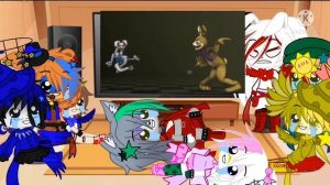 Security Breach Reacts to Glitchtrap meets Vanny|•FNAF:SB|•GCV|•Gacha Club Video