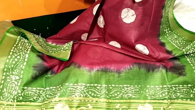 Batik print saree | pure cotton saree | vibrant colours design | best for summer | cash on delivery смотреть онлайн