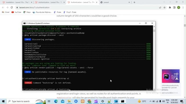 How to make login and registration with bootstrap 5 UI | Authentication with Laravel bootstrap UI смотреть онлайн