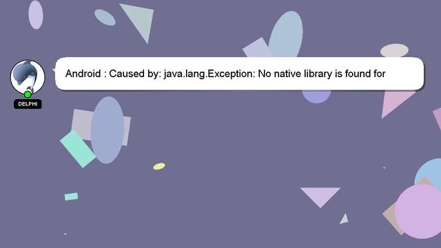 Android : Caused by: java.lang.Exception: No native library is found for os.name=Mac and os.arch=aa смотреть онлайн