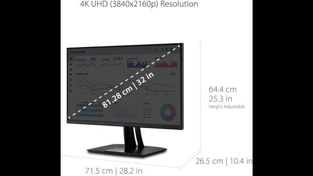 ViewSonic VP3256-4K 32 Inch Premium IPS 4K Ergonomic Monitor with Ultra-Thin Bezels смотреть онлайн