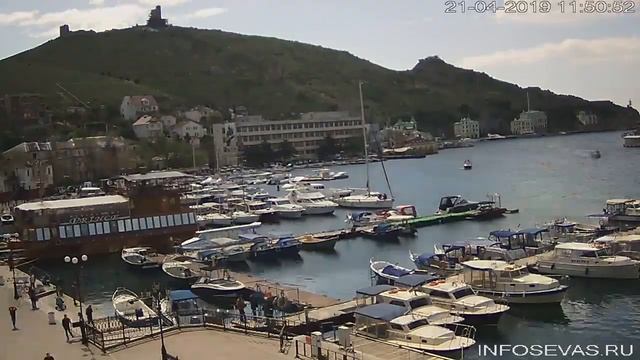 Балаклава, набережная Назукина.21 апреля 2019 года смотреть онлайн