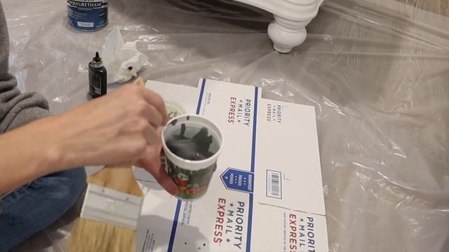 TINTING POLYURETHANE with dye and paint to create a custom color finish on a dresser смотреть онлайн