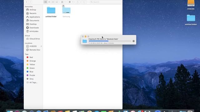 SSD To HDD Read/Write Data Transfer Speed On Macbook Air 2017