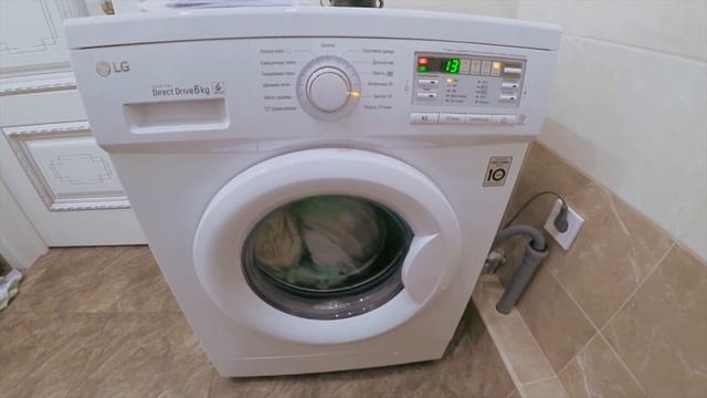 Стиральная машина LG F10B8ND, фронтальная, 6кг, 1000об/мин смотреть онлайн