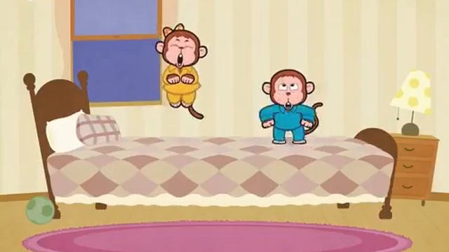Five Little Monkeys Jumping On The Bed Nursery Rhymes by Little Fox смотреть онлайн