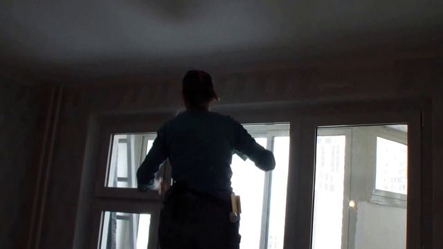 Подрезание обоев по откосу 03 03 13