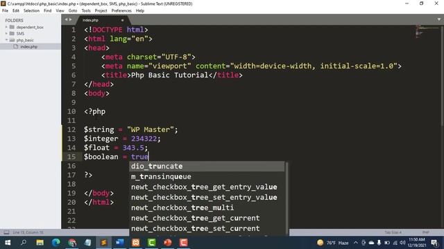 PHP Data Types Tutorial in Bangla full course part 06 смотреть онлайн