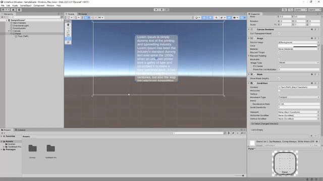Formation Unity : Comment exploiter le composant ScrollBar - Vidéo Tuto смотреть онлайн