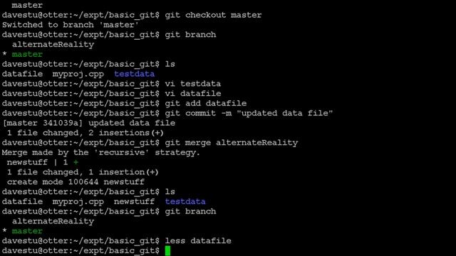 Git branch, merge, conflict resolution смотреть онлайн