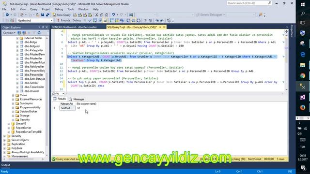 23-) T-SQL Inner Join'de Group By İşlemi смотреть онлайн