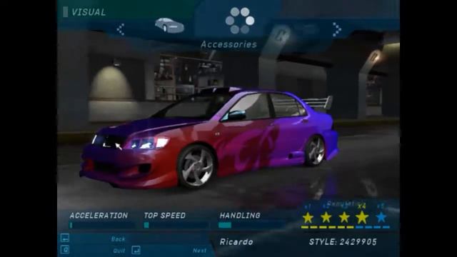NFS Underground I Mitsubishi Lancer Tunning смотреть онлайн