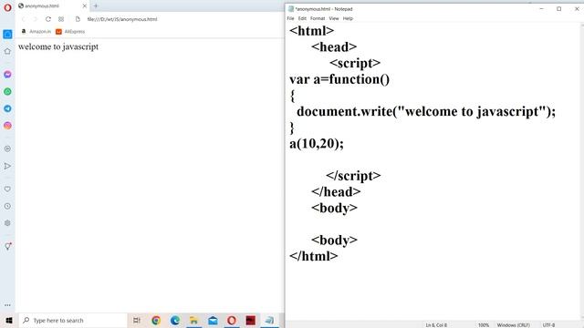 Anonymous functions in JavaScript || JavaScript Tutorial for Beginners смотреть онлайн