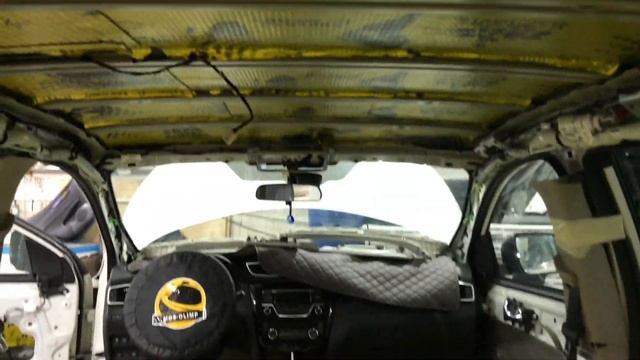 Nissan Qashqai дополнительная шумка в недорогом варианте, в разы лучше заводской шумозащиты смотреть онлайн