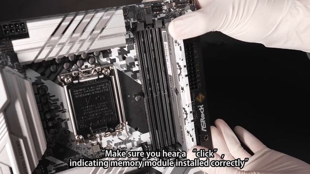 DDR4 Memory Module Installation On ASRock Steel Legend