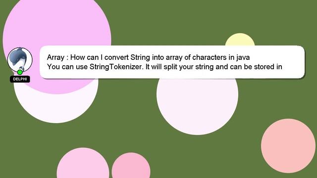 Array : How can I convert String into array of characters in java смотреть онлайн