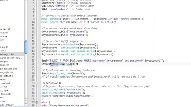 PHP login application смотреть онлайн