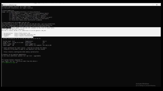 How to ssh, login and update a ubuntu 20.04 server смотреть онлайн