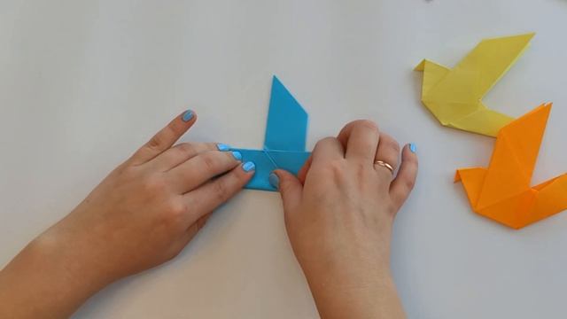 ОРИГАМИ ПТИЧКА | ГОЛУБЬ ИЗ БУМАГИ | ORIGAMI BIRD своими руками