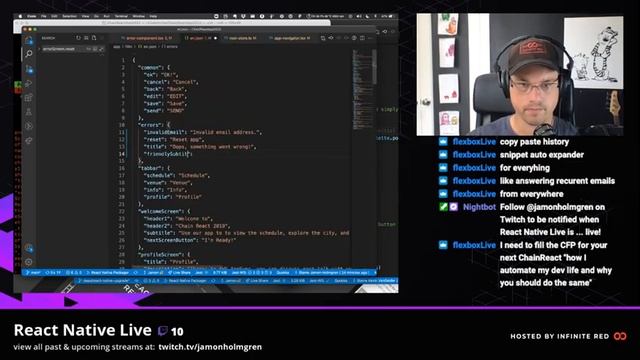Upgrading a React Native app from 0.60 to 0.65 - Part 2 - React Native Live with Jamon смотреть онлайн
